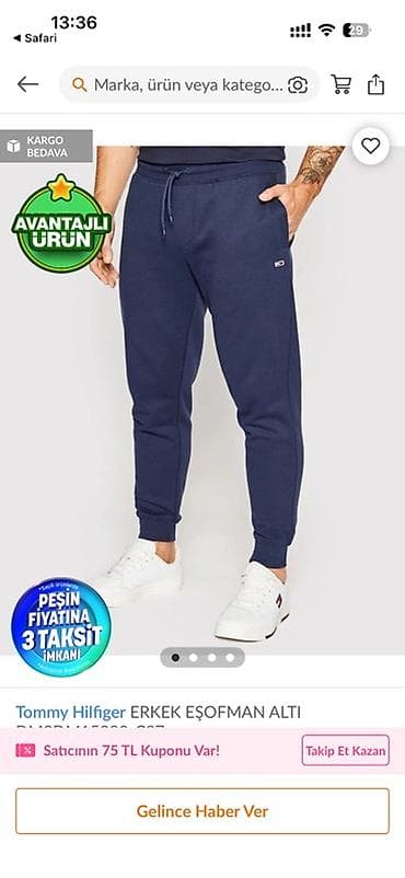 tulum geyim: İdman Şalvar, Tommy Hilfiger, L, rəng - Göy — 5