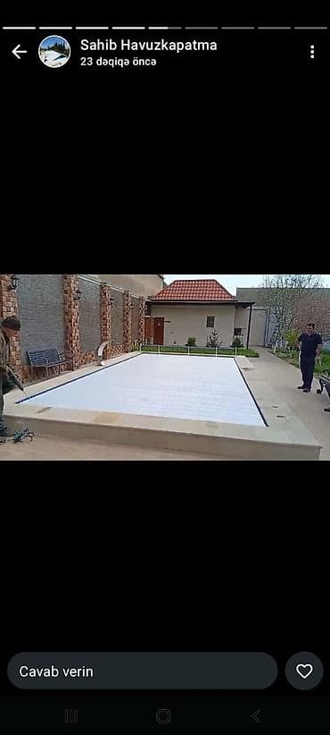 Hovuz ortukleri
tent
və jaluzdər