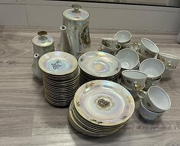 Çay dəsti, rəng - Bej, Farfor, Madonna, 12 nəfərlik, Almaniya