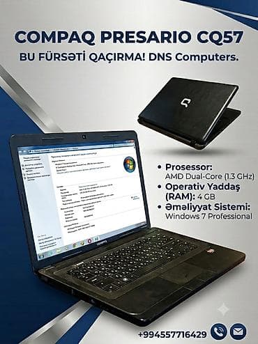 💻 Compaq Presario CQ57 – Sərfəli və İşlək Noutbuk! Həm gündəlik lalafo.az -da 💻 Compaq Presario CQ57 – Sərfəli və İşlək Noutbuk! Həm gündəlik