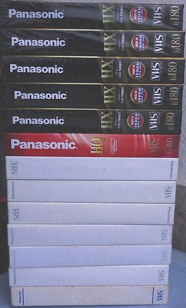 DVD плееры: Videokassetlər VHS standartlı müxtəlif zaman tutumunda və markada — 10