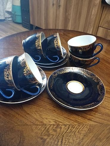 versace servis: Çay dəsti, rəng - Göy, Farfor, SSRİ — 3