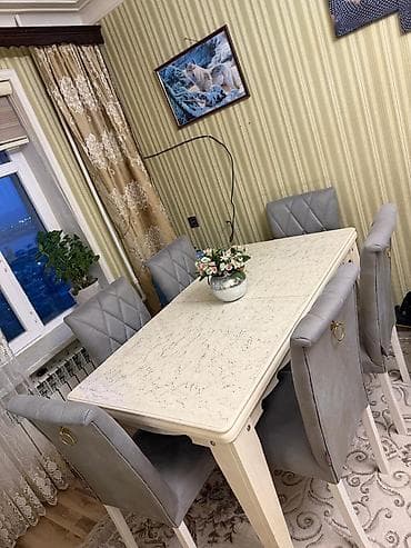 Açılan, Dördbucaq masa, 6 stul — 1