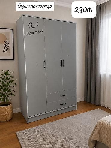 gen: G_1 model geyim şkafı - Ölçü: 200 × 120 × 47 sm (şəkildə göstərilib) — 1