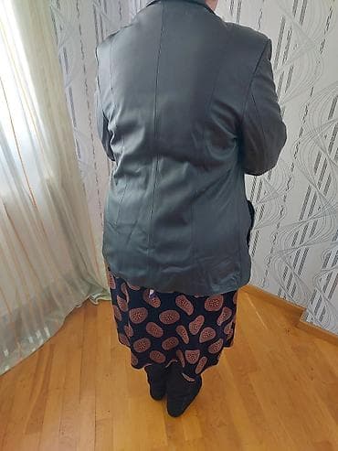 deri kurtkalar: Qadınlar üçün dəri pencək - Material: təbii dəri (parlaq teksturalı) — 2