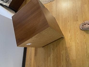 tumbucka: Taxta tumbə / komod 2 ədəd - Klassik dizayn: qoz rəngli, üzərində — 3