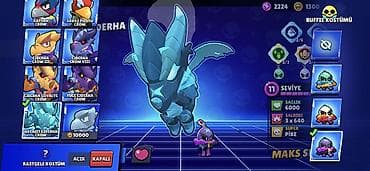 Brawl Stars oyun hesabı - Kupa sayı: 76,829 - Prestij: III - Toplam — 10