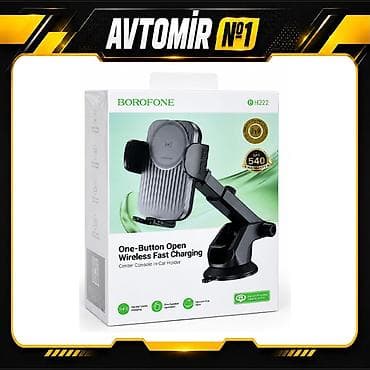 Borofone BH222 15W simsiz şarjlı telefon tutacağı Borofone BH222 lalafo.az -da Borofone BH222 15W simsiz şarjlı telefon tutacağı Borofone BH222