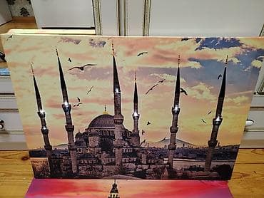 plasdik qapi pencere: LED işıqlı divar tabloları – İstanbul mövzusu - Mövzu: Taksim–Tünel — 8