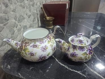 bal: Çay dəsti, rəng - Ağ, Farfor — 3