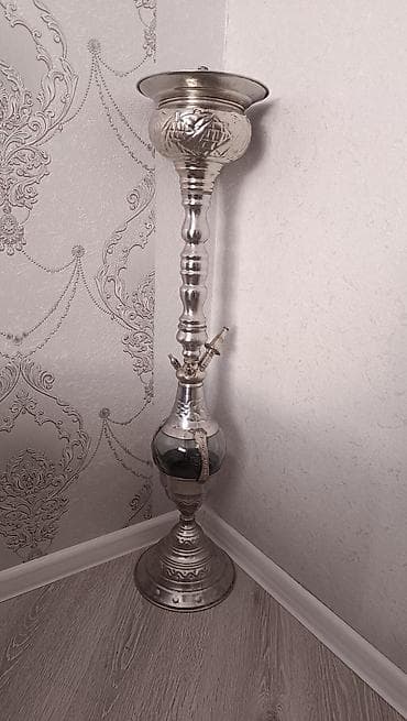 ag gumus: Metallik nargilə – klassik şərq üslubunda - Material: cilalanmış — 1