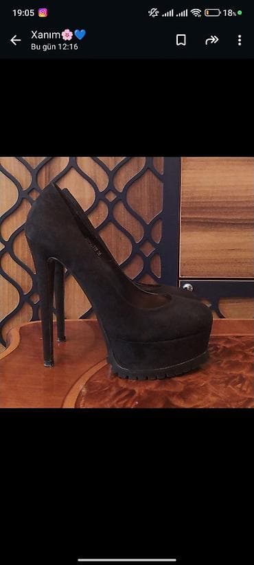 Tuflilər: Tuflilər, Ölçü: 36, rəng - Qara, Yeni — 2