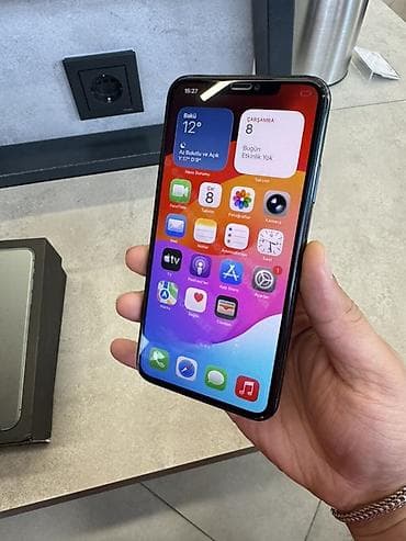 i̇phone 8 plus: IPhone 11 Pro Max, 64 GB, Alpine Green, Zəmanət, Simsiz şarj, Face ID — 4