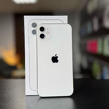 IPhone 11, 128 GB, Ağ, Zəmanət, Kredit, Simsiz şarj