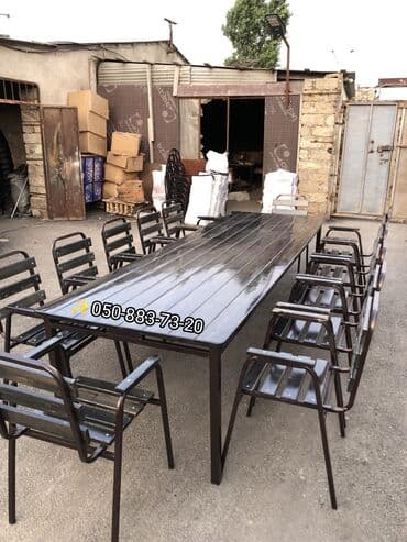 stol stul işlenmiş: Yeni, Kvadrat masa, 4 stul, Açılmayan, Stullar ilə, Taxta, Azərbaycan — 6