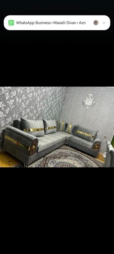 mingəçevirdə divan: Künc divan, Yeni, Açılan, Bazalı, Parça, Pulsuz çatdırılma — 5