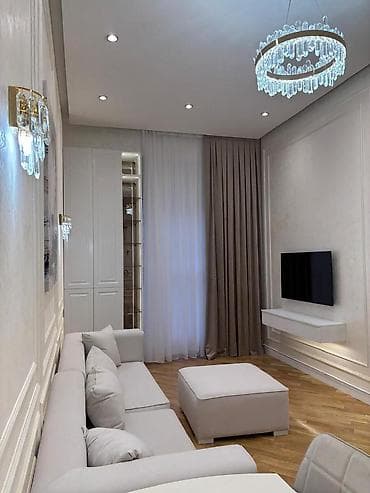 Mənzillər: İcarəyə verilir 2 otaqlı yeni tikili 77 m², Ağ şəhər q. Kateqoriya — 2