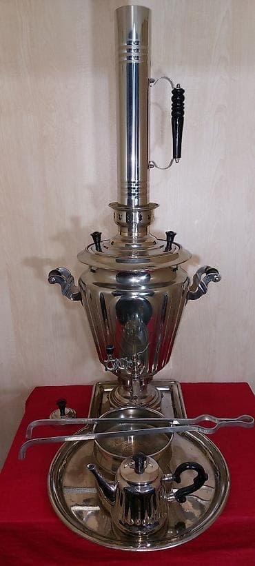 xiaomi not 9s: Kömürlə işləyən klassik samovar dəsti Tərkib:mis və latun — 3