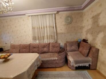 ağ stul: Qonaq otağı mebel dəsti - Künc divan: L formalı, yumşaq parça üzlü — 4