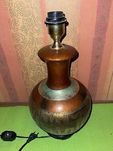 Stol lampaları: Masaüstü dekorativ stolüstü lampa əsas hissəsi - Material: taxta — 3