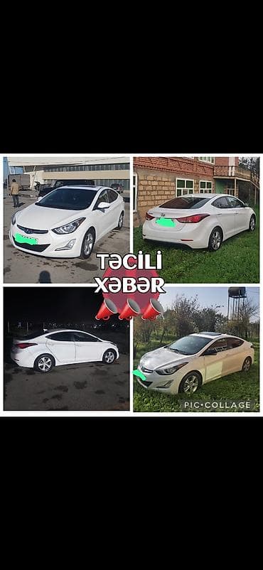 Hyundai Elantra 2015 ci il.Şexsi maşın olub işden eve sürülüb seliqeli — 1