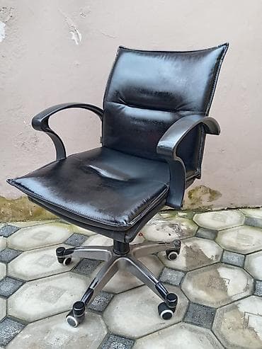 kreslo gence: Təkərli, Qolları tənzimlənmir, Süni dəri — 2