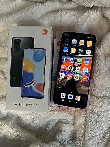 xiaomi redmi pad 2: Redmi Note 11, 128 GB, rəng - Qara, Barmaq izi, Face ID — 3