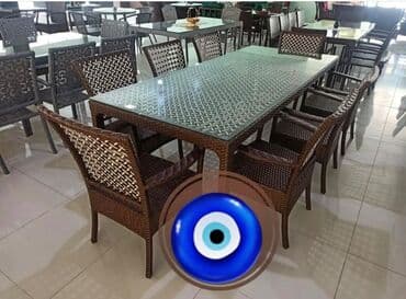 аренда столов и стульев бишкек: Квадратный стол, Нераскладной, Со стульями, Плетеный — 5