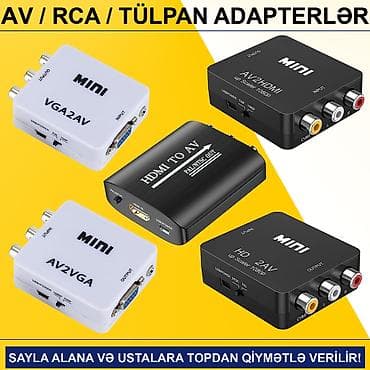intel core i3: AV/RCA/Tülpan Adapterlər SAYLA ALANA VƏ USTALARA TOPDAN QİYMƏTLƏ — 1
