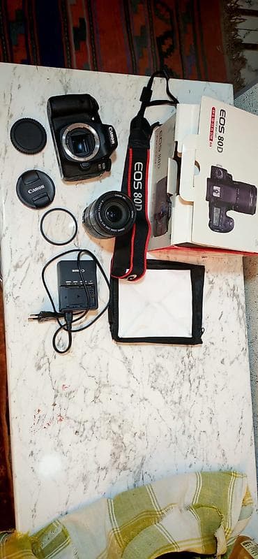 asus notebook adapter: : 📸 Canon EOS 80D + 18-135mm Lens [: 🔹 38K probek 🔹 İdeal vəziyyətdə 🔹 — 6