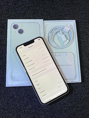 Elektronika: IPhone 13, 128 GB, Ağ, Hissə-hissə ödəniş, Simsiz şarj, Face ID — 3
