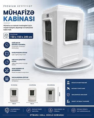 Mühafizə Kabinası – premium keyfiyyətdə, müasir dizaynlı və funksional — 1