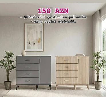 pilleken alti skaf: Mebel dəsti – çekmecəli şkaf/komod Xüsusiyyətlər: - 4 çekməce + yan — 1