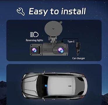 Видеорегистраторы: 2 kanallı avtomobil DVR – 1080P Full HD iki linzalı videoregistrator — 7