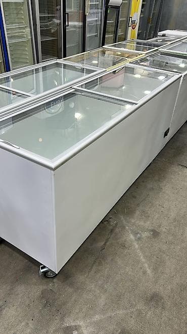 Ticarət üçün şüşə qapaqlı dondurucu vitrin - Tip: Üstdən sürüşən