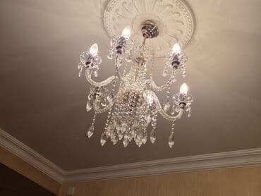 heyet ucun isiqlar: Çılçıraq, 2 lampa, Şüşə — 2
