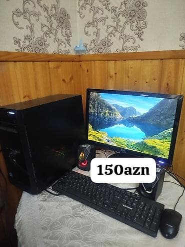 24 ekran: Komputer seti – stolüstü PC Tərkib: - Sistem bloku (qara korpus) - LG — 1