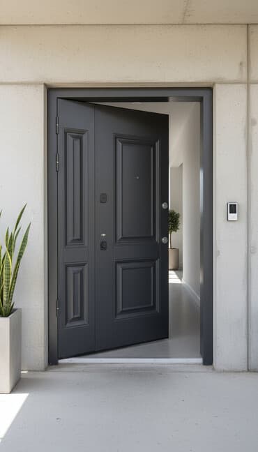 işlənmiş dəmir qapi: Mənzil üçün Yeni Giriş qapısı Zamok ilə, Zəmanətsiz, Pulsuz çatdırılma — 1