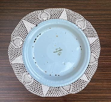 Məhsul: Emal (emaye) metal boşqab - Material: Emal örtüklü metal - — 2