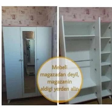 Dolab sifariwle yigilir. Reng secimi var. Baki erazisi catdirma