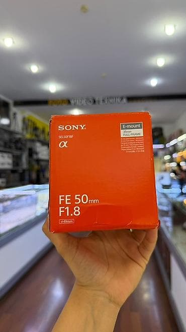 Məhsul: Sony FE 50mm F1.8 (SEL50F18F) obyektiv Uyğunluq: Sony E‑mount