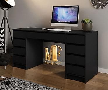 spicka bloku: İki tərəfli çekmecəli iş masası - Ölçülər: uzunluq 150 sm, hündürlük — 6