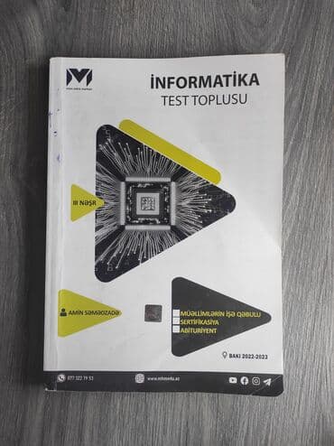 informatika 8 metodik vesait: İnformatika 11-ci sinif, 2023 il — 1