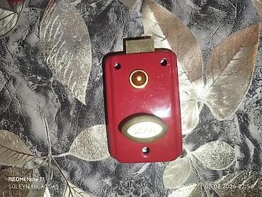 dəmir profel: Qırmızı rəngli metal üstlük qapı qıfılı – “Oğurluqdan Qoruyan Bolt” — 2