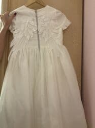 детское термобелье для футбола: Uşaq üçün zərif ağ ziyafət/libas paltarı. - Qısa qollu, dairəvi — 2