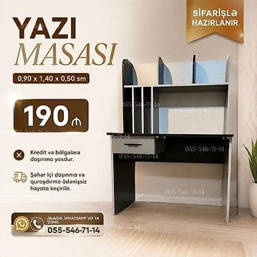 Ev və bağ: Yazi masasi stolu komputer kampyuter stolu masasi Sifarisle — 1