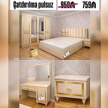 Yataq otagi dəsti : 759₼ Sifarişlə və yeni Dəstə daxildir