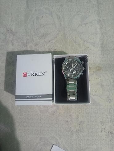 İşlənmiş, Qol saatı, Curren, rəng - Gümüşü