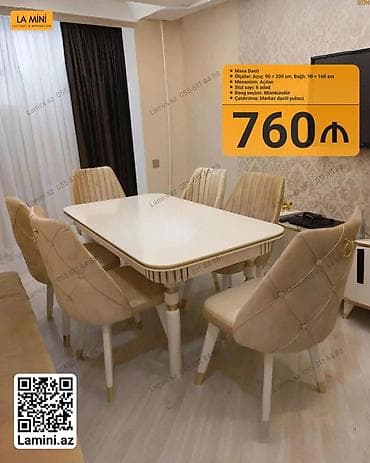 Masa Dəsti – La Mini Variant 1: - Açıq ölçü: 90 × 200 sm - Bağlı — 1