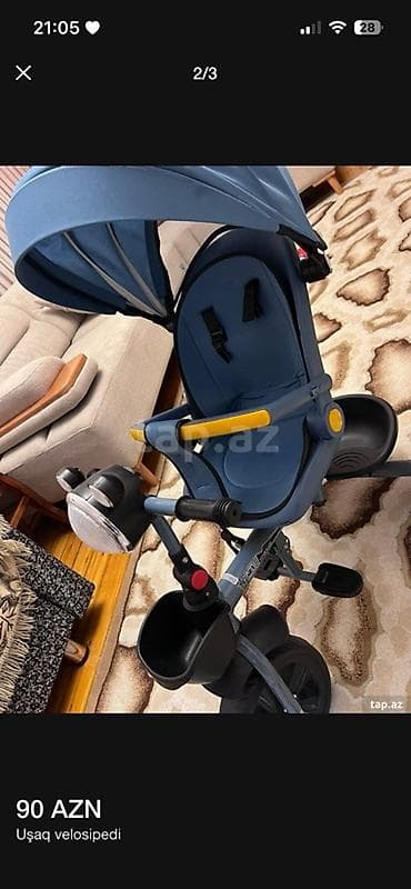 usaq velosipedləri: Uşaq üçtəkərli velosipedi
Yenidir, istifade olunmayıb

Qiymət: 80 AZN — 2